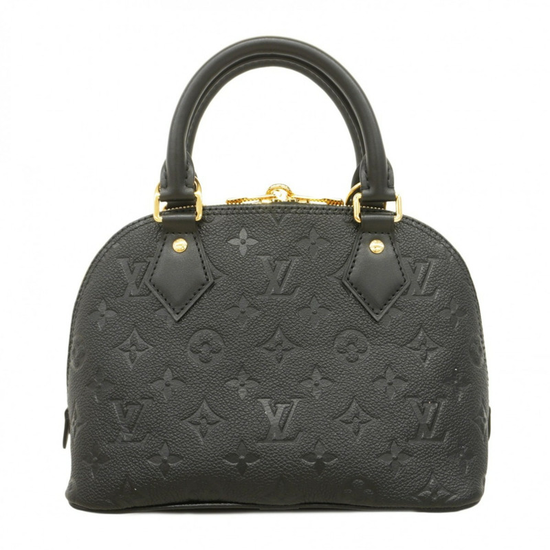 路易威登 Monogram Empreinte Alma BB 手提包 M26409 黑色女士兩用包-10