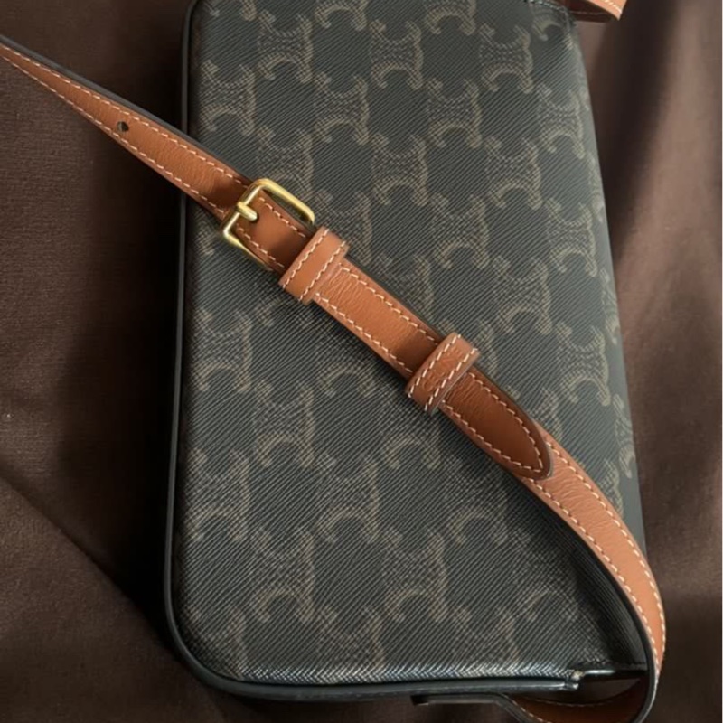 celine 凱旋門老花腋下包-4