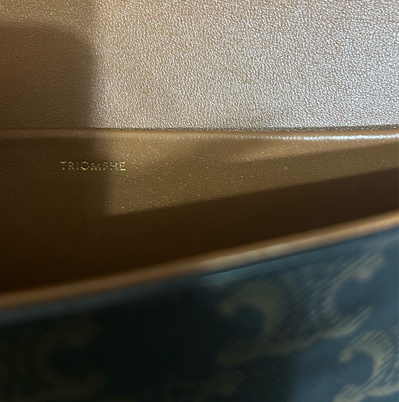 celine 凱旋門老花腋下包-6