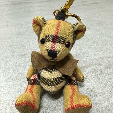BURBERRY經典格紋泰迪熊小熊吊飾✨