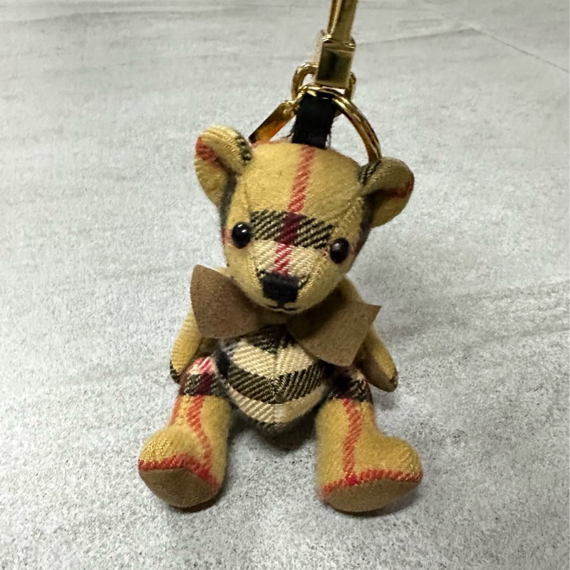 BURBERRY經典格紋泰迪熊小熊吊飾✨-1