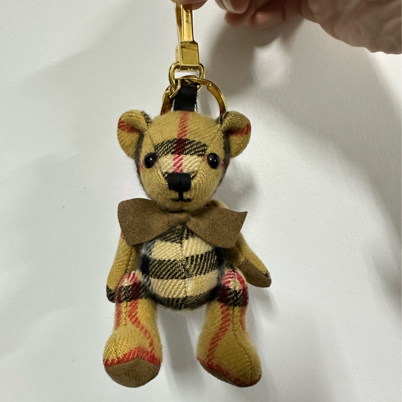 BURBERRY經典格紋泰迪熊小熊吊飾✨-2