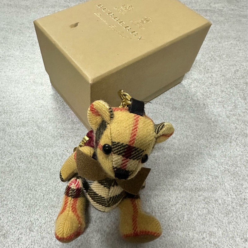 BURBERRY經典格紋泰迪熊小熊吊飾✨-4