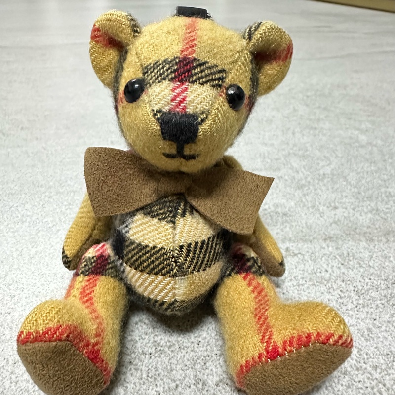 BURBERRY經典格紋泰迪熊小熊吊飾✨-5