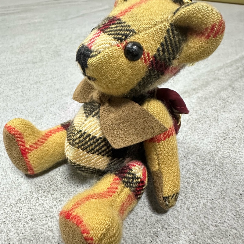 BURBERRY經典格紋泰迪熊小熊吊飾✨-8