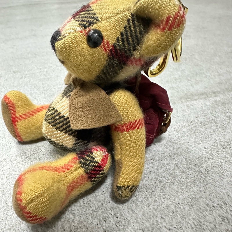 BURBERRY經典格紋泰迪熊小熊吊飾✨-9