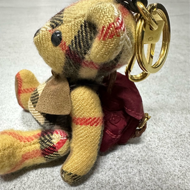 BURBERRY經典格紋泰迪熊小熊吊飾✨-10