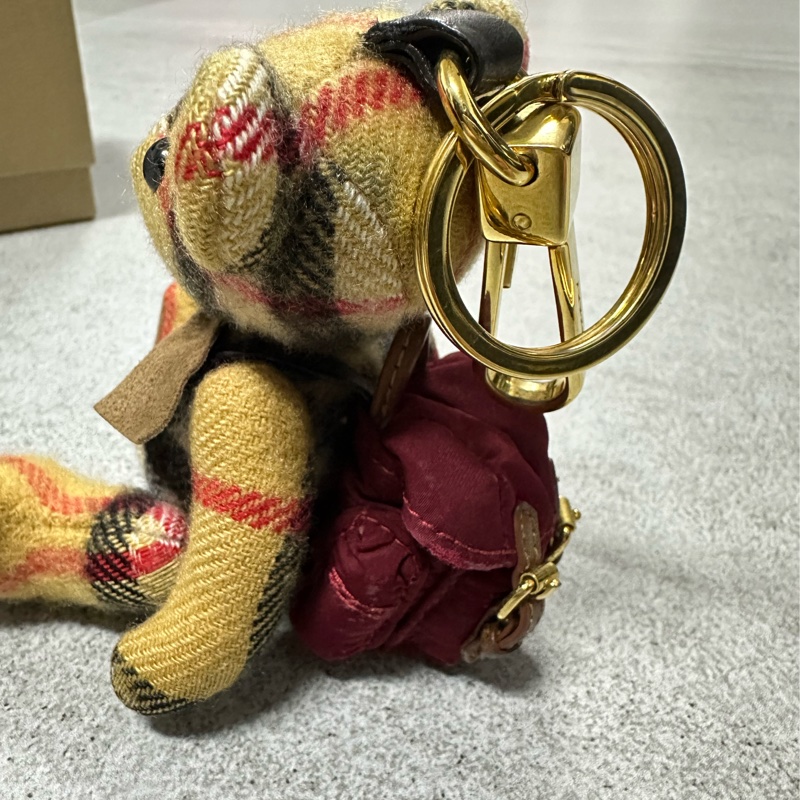 BURBERRY經典格紋泰迪熊小熊吊飾✨-11