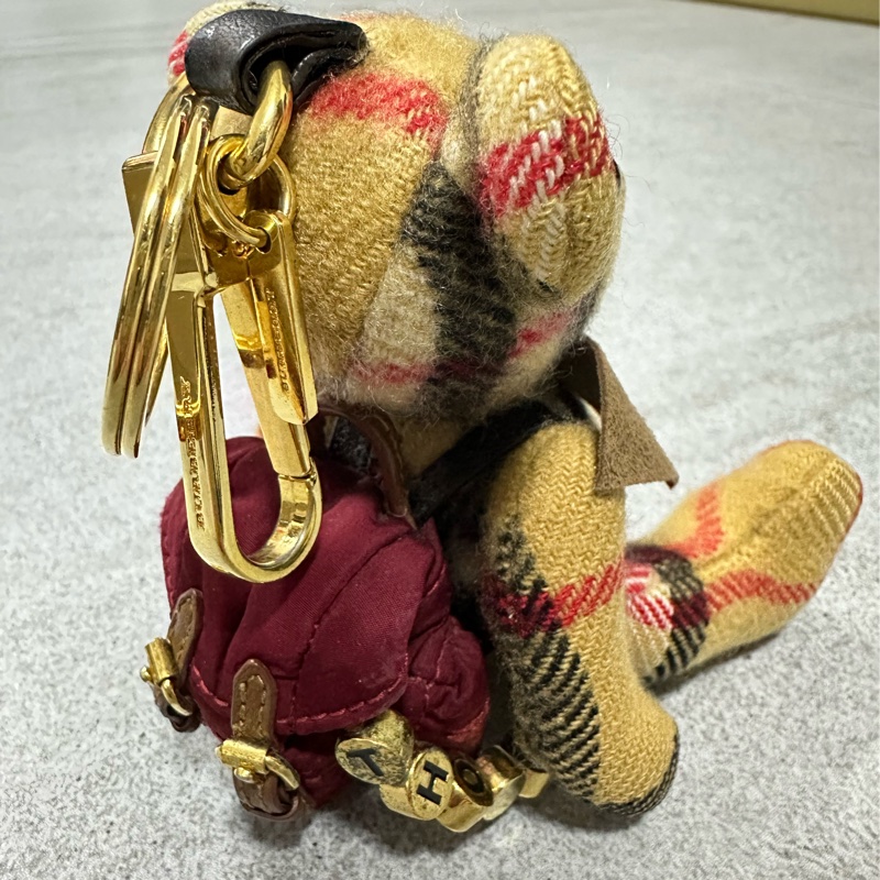 BURBERRY經典格紋泰迪熊小熊吊飾✨-13