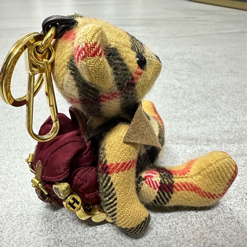BURBERRY經典格紋泰迪熊小熊吊飾✨-14
