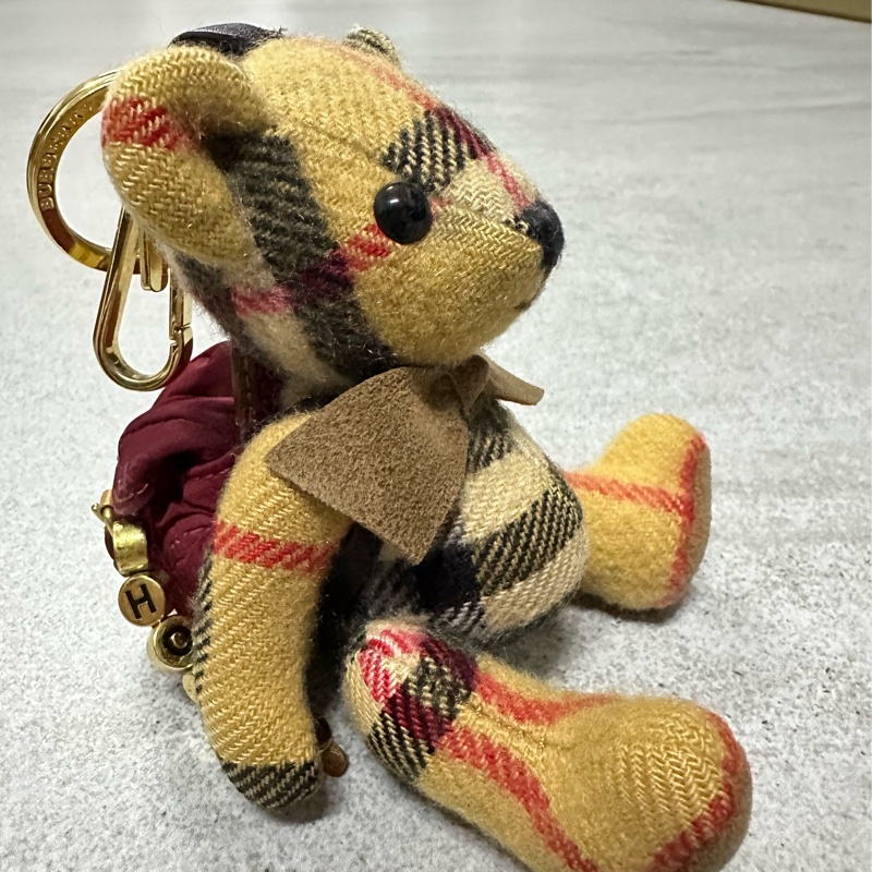 BURBERRY經典格紋泰迪熊小熊吊飾✨-15