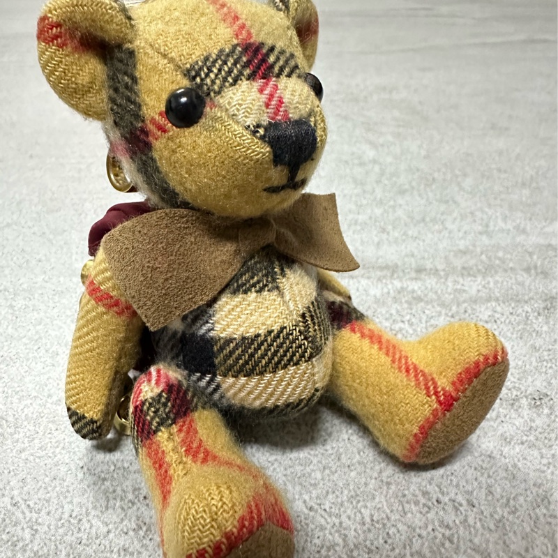 BURBERRY經典格紋泰迪熊小熊吊飾✨-16