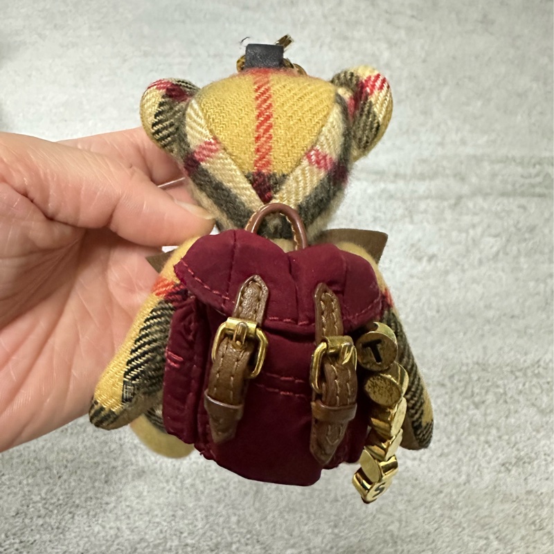 BURBERRY經典格紋泰迪熊小熊吊飾✨-20