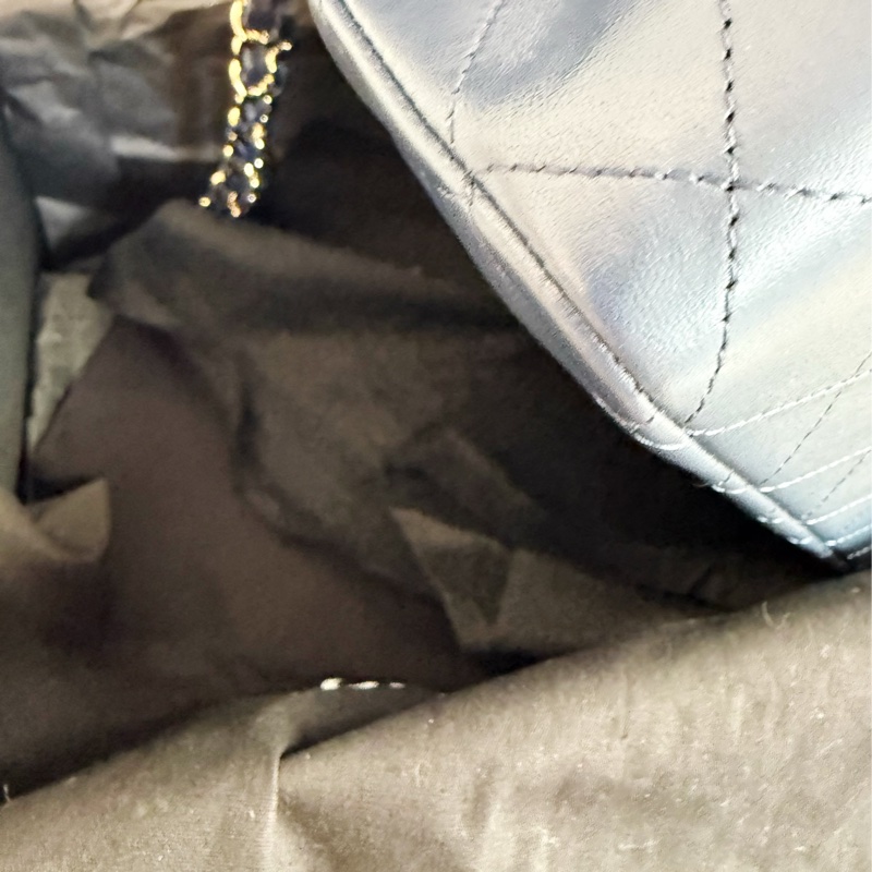 全新CHANEL海軍藍羊皮淡金扣25cm FLAP COCO口蓋包A01112經典11.12包22B-15