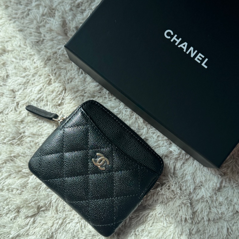 CHANEL 香奈儿 【REV】 經典黑金荷包仔 CLASSIC ZIPPED CARD HOLDER AP2061-0
