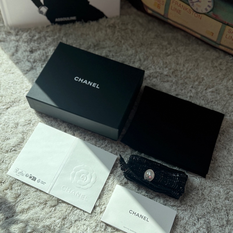 CHANEL 香奈儿 【REV】 經典黑金荷包仔 CLASSIC ZIPPED CARD HOLDER AP2061-3
