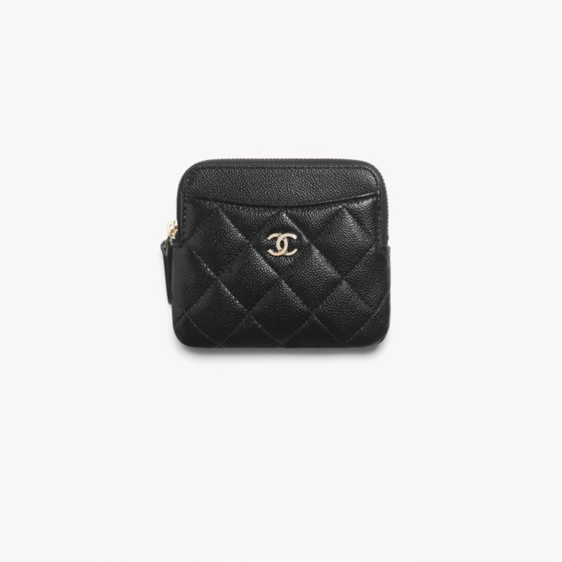 CHANEL 香奈儿 【REV】 經典黑金荷包仔 CLASSIC ZIPPED CARD HOLDER AP2061-4
