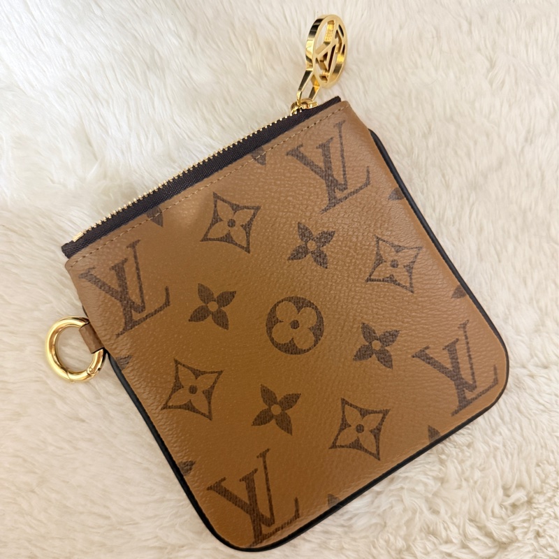 9新以上✨私物超甜賣🫶🏻好用又可愛的LV吐司零錢包 🍞焦糖咖啡色-12