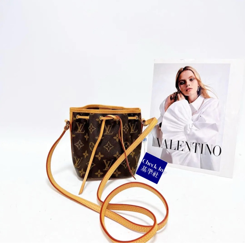 【97新 ✨ 全網最低價！】LV老花迷你nano水桶包（下單前先詢問❗️）-2