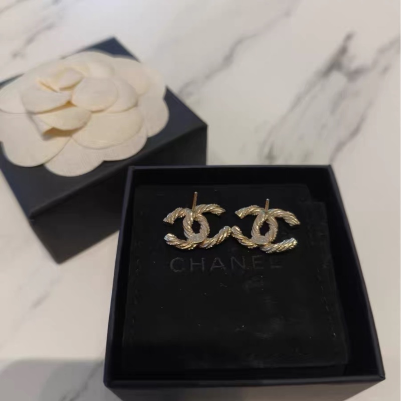 【99新✨ 全網最低價！】Chanel 經典雙C耳環 淡金色 全套包裝 Full Set-2