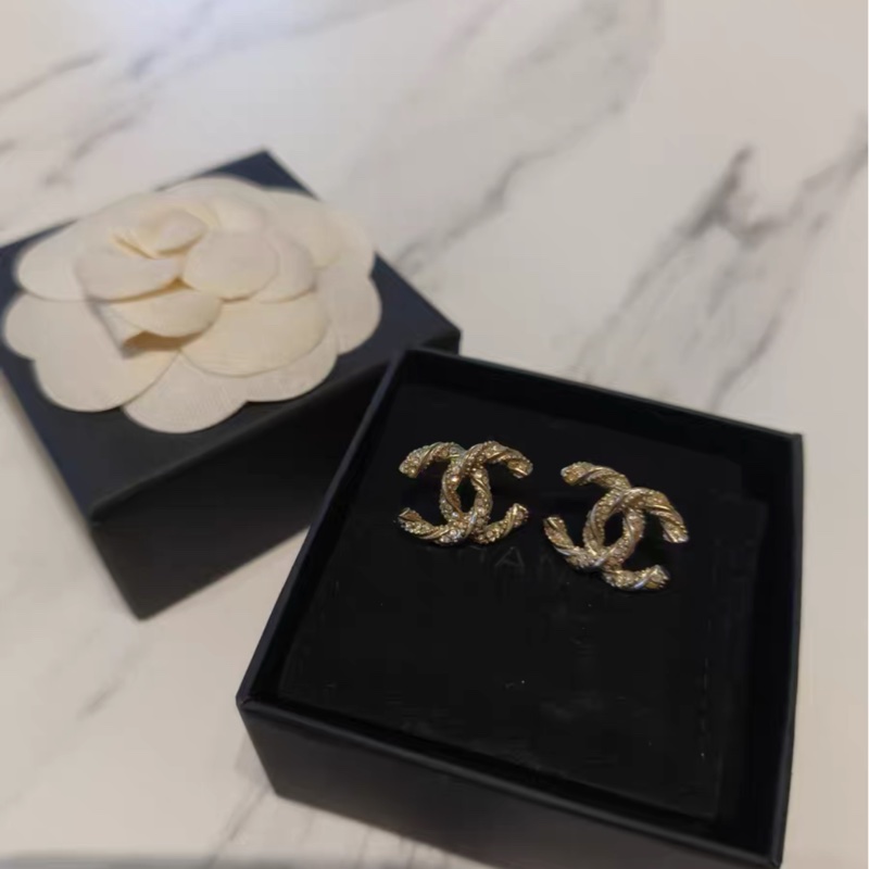 【99新✨ 全網最低價！】Chanel 經典雙C耳環 淡金色 全套包裝 Full Set-4