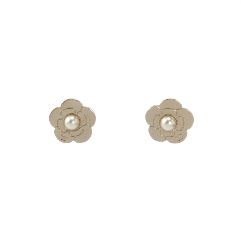 【99新✨ 全網最低價！】Chanel 經典雙C耳環 淡金色 Full Set 全套包裝-1