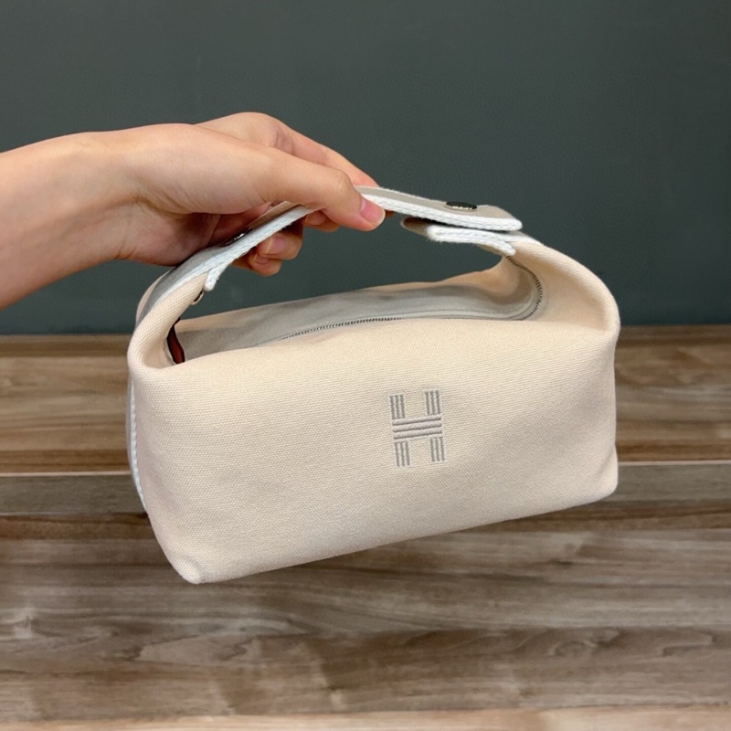 【小巧精緻✨入門之選❤️容量可觀✨】Hermes愛馬仕 小號飯盒包 米色拼灰-2