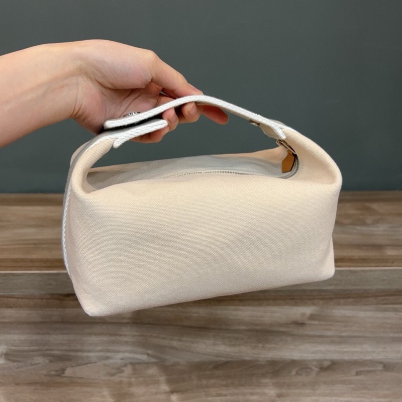 【小巧精緻✨入門之選❤️容量可觀✨】Hermes愛馬仕 小號飯盒包 米色拼灰-3