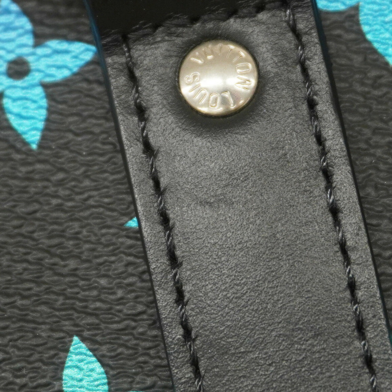 路易威登 Monogram Iridescent Keepall Bandouliere 25 手提包 M13935 黑色多色兩用男士包-7