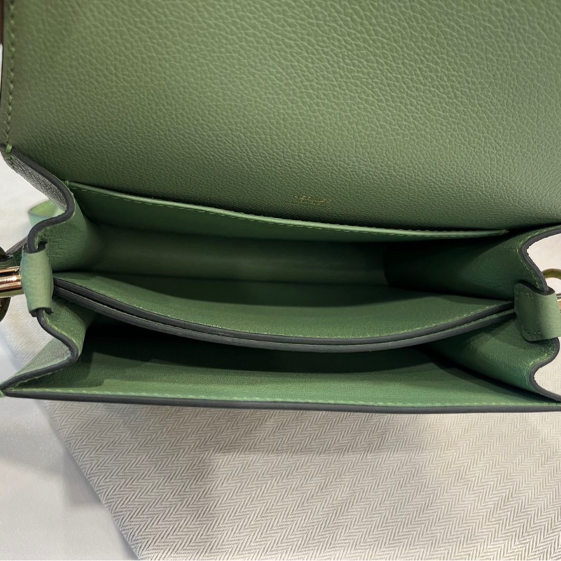 🌈Hermes💚Mini Roulis 19💚牛油果綠金扣💚98.5新🌟Evercolor皮🌟豬鼻子🌟愛馬仕🌟-2