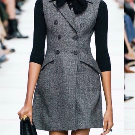 ❤️DIOR 經典黑色連身裙 Runway走秀款-1