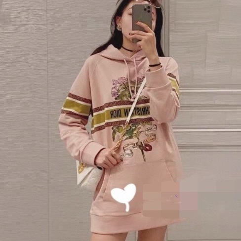 ❤️DIOR 長款連帽衫 可當裙子穿-1