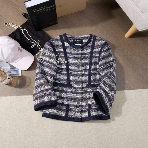 ❤️CHANEL 編織外套 精緻Logo紐扣