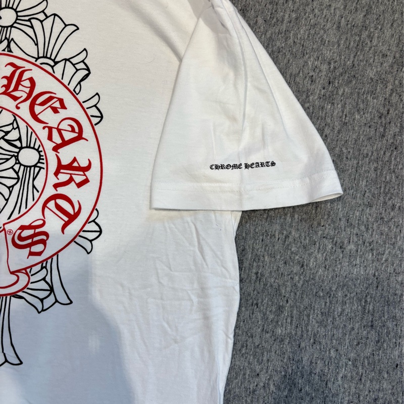 Chrome Hearts 黑紅花 十字T恤 M-3