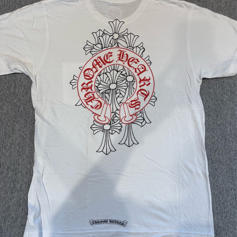 Chrome Hearts 黑紅花 十字T恤 M-6