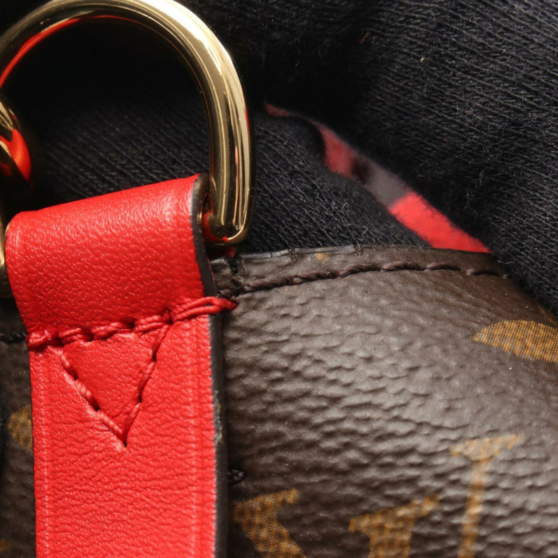 路易威登 NeoNoe 單肩包/手提包，塗層帆布和皮革，Monogram 圖案，女士，棕紅色，M44021-7