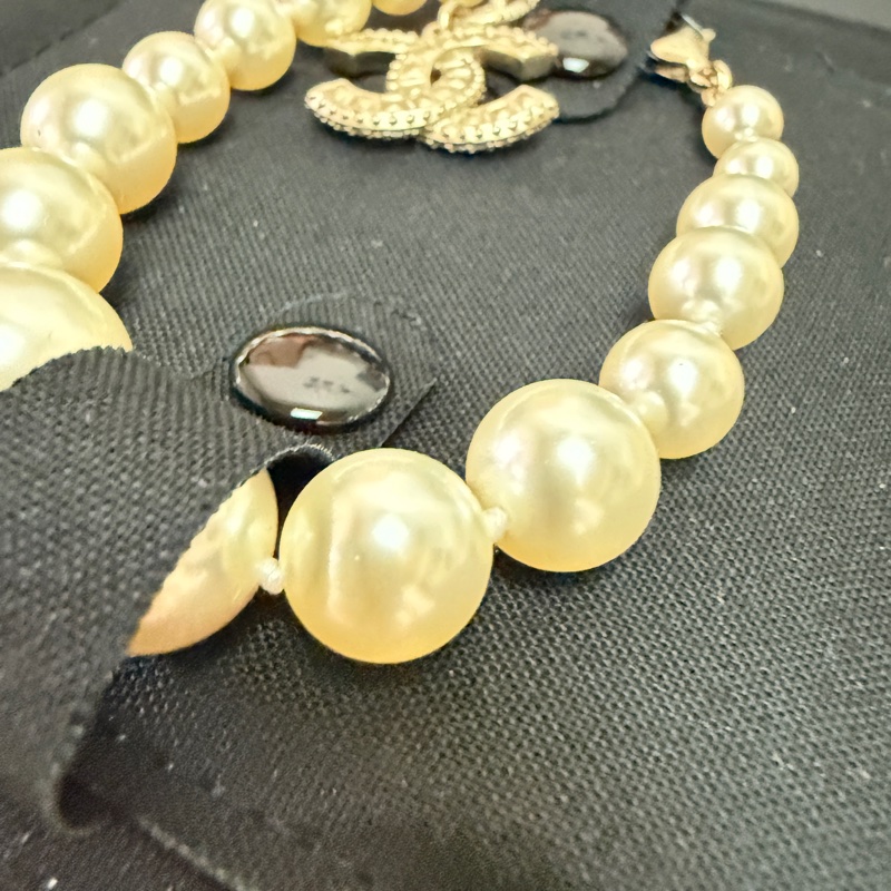 Chanel 不規則珍珠手鏈-1