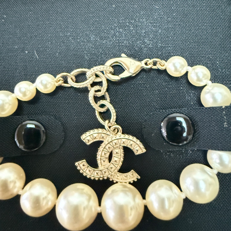 Chanel 不規則珍珠手鏈-3