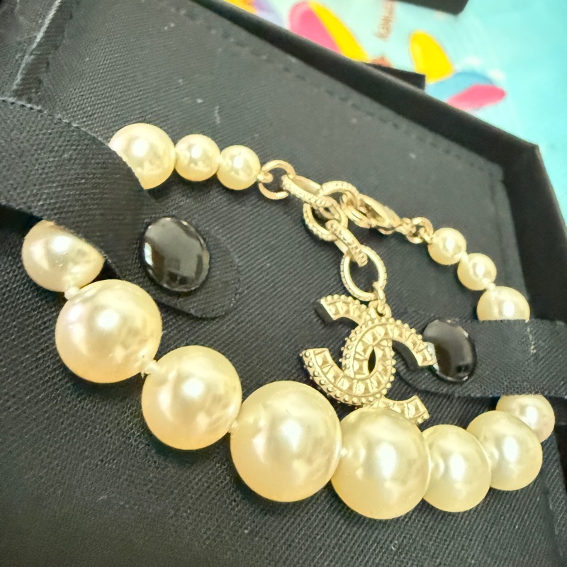 Chanel 不規則珍珠手鏈-4