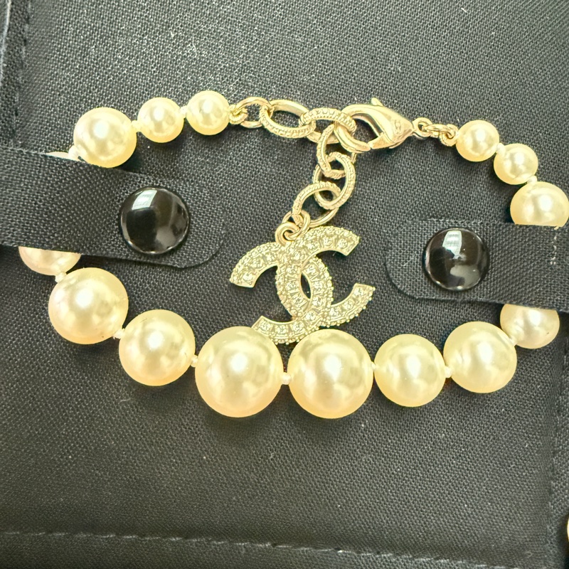 Chanel 不規則珍珠手鏈-6