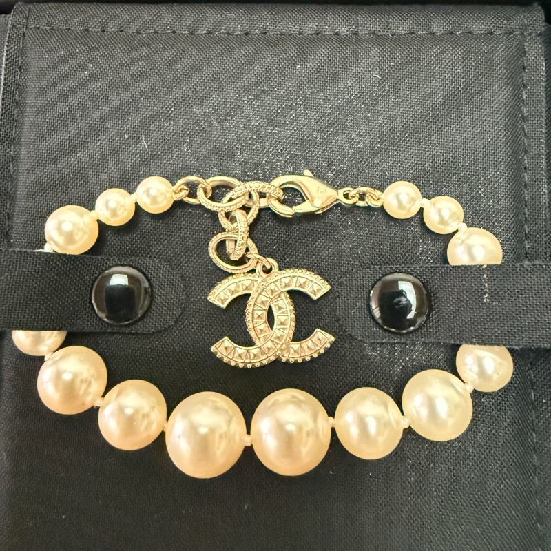 Chanel 不規則珍珠手鏈-9