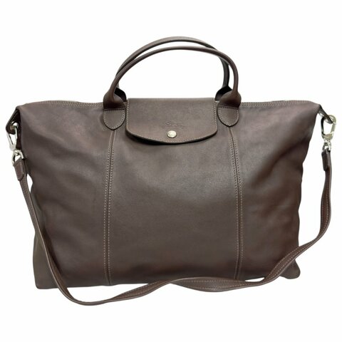 LONGCHAMP Pliage 皮革 2用袋