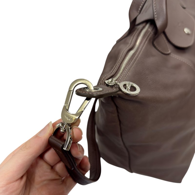 LONGCHAMP Pliage 皮革 2用袋-7
