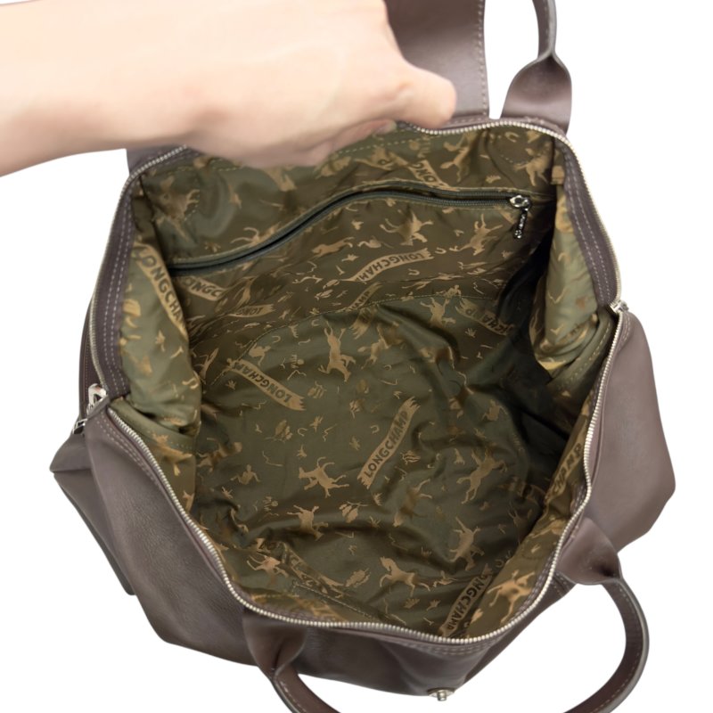 LONGCHAMP Pliage 皮革 2用袋-19