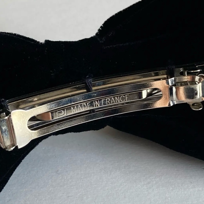 CHANEL 經典復古絨布髮夾 老香/vintage/Jennie-3