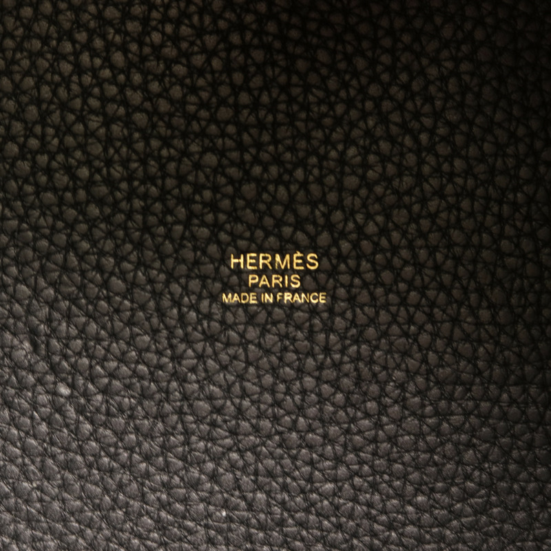 HERMES Clemence皮革Picotin MM金扣手挽袋-6
