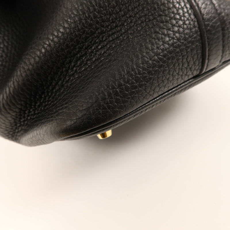 HERMES Clemence皮革Picotin MM金扣手挽袋-11