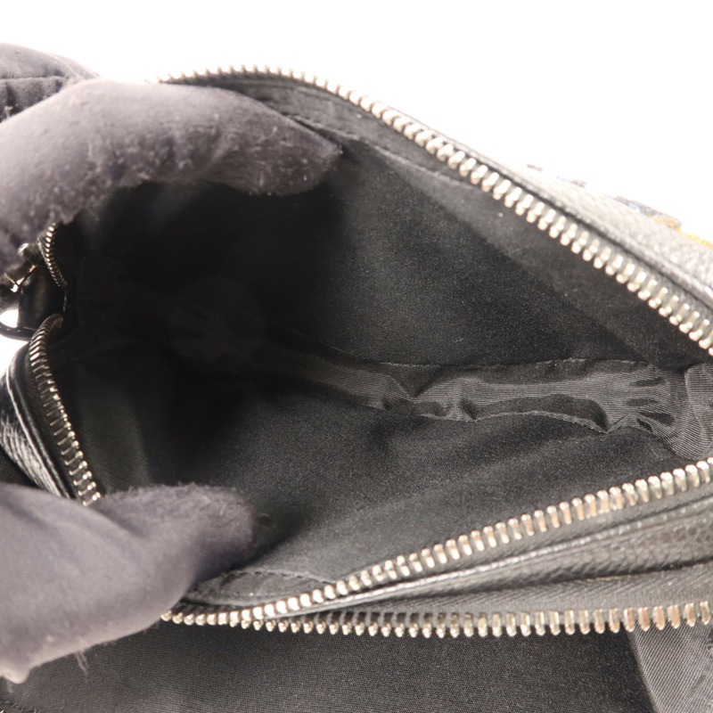 Dior 帆布Zipped Pouch With Strap銀扣肩背袋-6