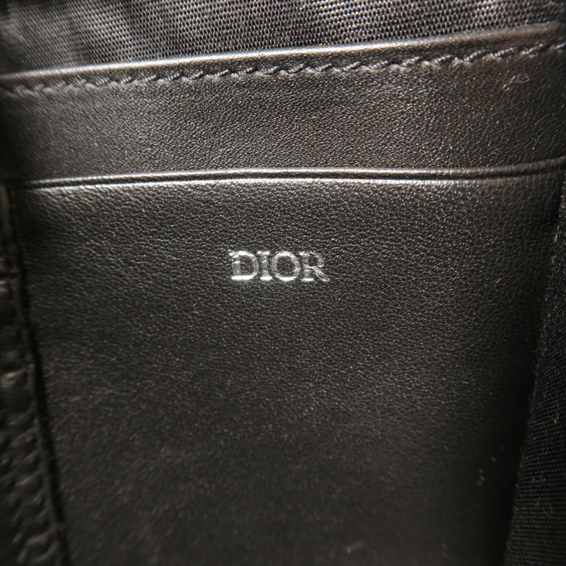Dior 帆布Zipped Pouch With Strap銀扣肩背袋-7