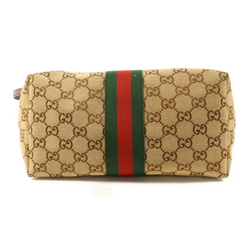 GUCCI 帆布Giglio Small Tote Bag金扣手挽肩背兩用袋-3